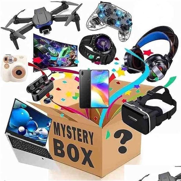 Sorpresa Adt Mystery Box Electrónica Cajas aleatorias Cumpleaños Portátil Lucky Tales Regalos Relojes Altavoces Bluetooth Drones inteligentes Spea como DH IWFQ