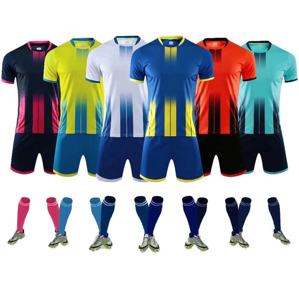 Survetement Football Mens Kids Soccer Jerseys Set Kit Hombres Niño Futbol Entrenamiento Uniformes DIY Equipo Deportes Ropa 240320