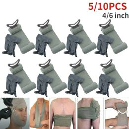 Survival 5/10pcs Medic Survive Israëlische wrap Wond Care Battle Trauma Rescue First Combat Bandage Emergent Urgent Gauze Compress Army Aid