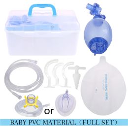 Overleving Volwassenen/kinderen/baby's handmatige reanimator PVC Ambu Bag Oxygenbuis Eerste hulpkit Eenvoudig ademhalingsapparatuur Tools