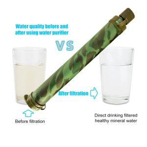 Survival Camping Waterfilter Toerisme Stro Waterzuiveraar Filtratiesysteem Draagbare filter Outdoor Wild Life Nooddrinkwater