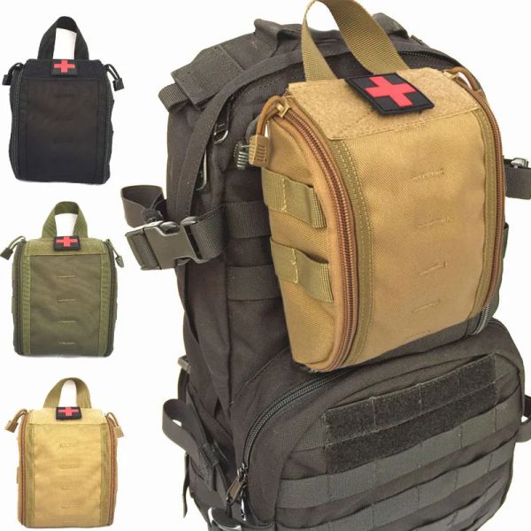 Survie EDC sac médical Molle pochette tactique trousses de premiers secours en plein air armée voiture d'urgence Camping randonnée survie EMT utilitaire Pack chasse