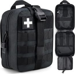 Survival EHBO -zak Molle Medisch zakje Ifak Pouch Emt Pouch Rip Away Multi Pocket Lichtgewicht Med Bag Tactical voor Outdoor