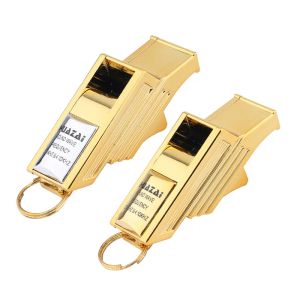 Survival Football scheidsrechter Whistle Professional Gold Army Gear Volleybal Basketbal Rugby Outdoor Survival Camping Soccer Teacher Whistle