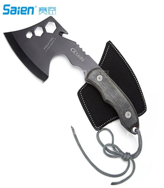 Survival Hatchet Hand Holfing Apque con herramienta ideal de envoltura de espuma completa para uso táctico al aire libre Hunting4093108