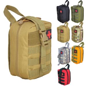 Bolsa táctica de caza de supervivencia, paquete de cinturón, chaleco militar EDC, paquete de herramientas de emergencia, botiquín de primeros auxilios médico al aire libre, bolsa de supervivencia para acampar