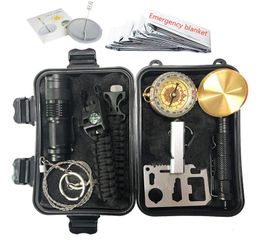 Kit de survie en plein air Camping voyage multifonction premiers secours SOS EDC fournitures d'urgence tactique pour accessoires en pleine nature 4780654