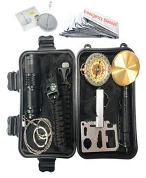 Survival Kit Set Outdoor Camping Travel Multifunctionele eerste hulp SOS EDC Nood Supplies Tactical For Wilderness Accessories7749168