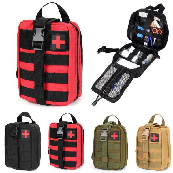 Supervivencia molle bolsa militar bolsa edc emt emt kits de primeros auxilios al aire libre paquete de emergencia ifak ejército caza de campamento