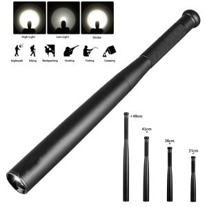 Survival Outdoor Autofense Baseball Batball LED Lampe de poche Stick Outdoor Emergency Personal Defense Supplies Anti Riot Équipement