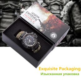 Survival Outdoor Survival Watch imperméable Kit de survie multifonctionnelle