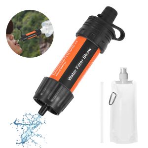 Système de filtre à eau extérieur de survie 5000 litres de filtration d'eau purificateur d'eau de paille pour outil de survie d'urgence équipement de camping