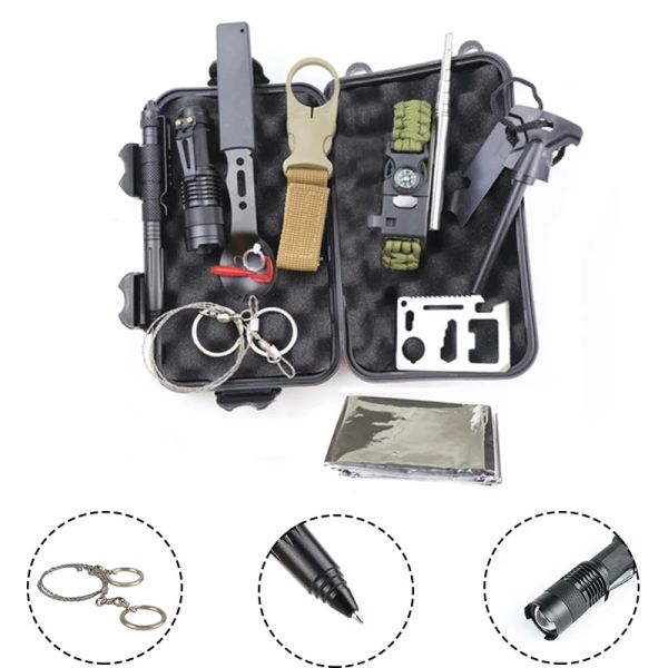 Kit de survie de survie établit des équipements SOS extérieurs