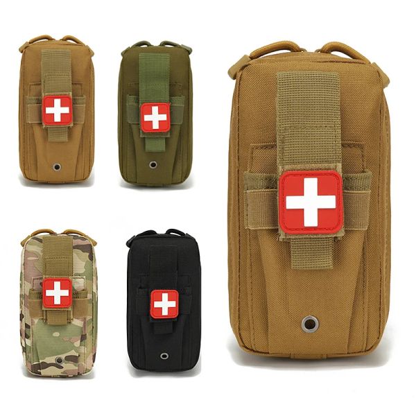 Pochette tactique MOLLE EDC de survie, trousse de premiers secours médicale EMT en plein air, pochette de chasse, sac à outils militaire de survie d'urgence