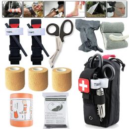 Survival Tactical Survival First Aid Kit Molle Outdoor Gear noodkits Trauma Bag Camping Hunting Disaster Adventures Survival Kit