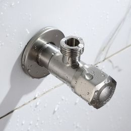 Vanne d'angle 1/2 "en acier inoxydable SUS 304 sans plomb pour toilettes/évier/lavabo/vannes d'angle de chauffe-eau pour robinet de salle de bain AG088