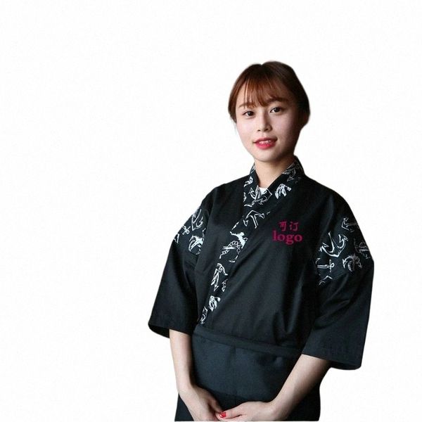 Sushi chef uniforme accories restaurant japonais uniformes fournir service alimentaire serveur serveur vêtements de restauration DD1033 Y N8AB #