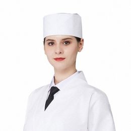 Sushi Restaurant Kitchen Cap Japan Chef Hats for Women and Men Breathable Flat Top Wat Waiter Mesh Top Work V5lj#