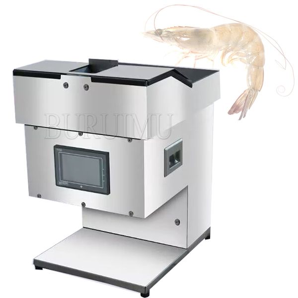 Sushi Shrimp Deveiner Cortador de gambas comercial Máquina automática de corte trasero de camarones