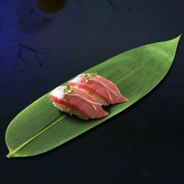 Sushi outils 100 pièces japonais feuille verte Sashimi feuilles herbe plat Cuisine assiette plateau décoration 231026