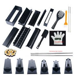 Sushi Tools 11PcsSet Maker Equipment Kit Japonais Boule de Riz Gâteau Rouleau Moule Multifonctionnel Fabrication de Moules 230918
