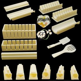 Sushi Gereedschap 11 Stuks Set Maker Apparatuur Kit Japanse Rijst Bal Cake Roll Mold Multifunctionele Matrijzenbouw 231026