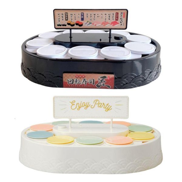 Sushi Tools 360 degrés Machine rotative automatique Convoyeur Dessert Cupcake Plateau tournant Présentoir de mariage Fournitures de fête d'anniversaire 230918