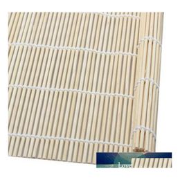 Sushi Tools Bamboo Rolling Mats voor doe -het -zelf kookrol rijst maker Japanse eten keuken drop levering home tuin eetbar otny9