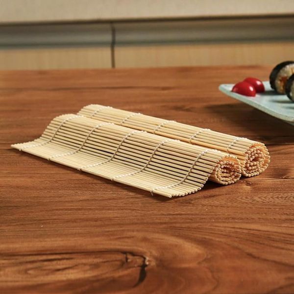 Sushi Tools Bambou Sushi Rolling Mat Antiadhésif Cuisine Sushi Outils Rouleaux De Riz De Qualité Alimentaire DIY Hand Maker Moule Accessoires De Cuisine 24x24cm