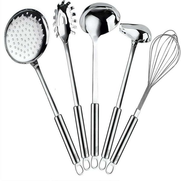 Sushi Tools Gadget 304 en acier inoxydable 112 à 138 po de longueur 24 43 diamètre ensemble d'ustensiles de cuisine avec louche à sauce écumoire oeuf Be 230922