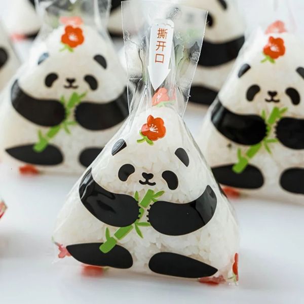 Sushi outils japonais Panda Bento riz emballage sac dessin animé déjeuner Cuisine emballage alimentaire outil d'algues 100 pièces boule 231026