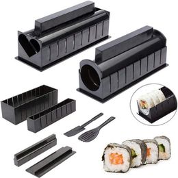 Kit de fabrication d'outils pour Sushi, édition de luxe, fabricant complet, presse à moules maison avec spatule en forme de rouleau de riz, 10 pièces, 230922