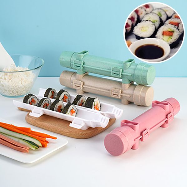 Sushi Tools Quick Diy Sushi Maker Rouleau Riz Machine Moule Bazooka Rouleau Kit Légumes Viande Rouler Outil Bricolage Cuisine Outils Accessoires 230327