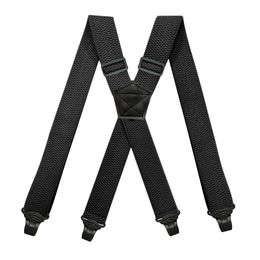 Suspenders zware werkwerkzaamheden voor mannen 3,8 cm breed xback met 4 plastic grijperklimmen verstelbare elastische broekbraasbeugelbeugel 230411