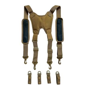 Suspenders Melo Tough Tactical Harness Tactical Suspenders 1.5 inch Suspenders for Duty Belt 230411