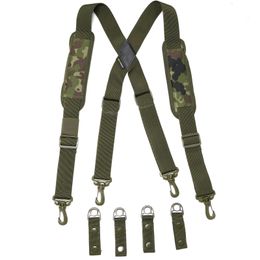 Suspenders Melotough Tactical Suspenders Suspenders voor Duty Belt met gewatteerde verstelbare schouder Militaire tactische Suars Suars 230314
