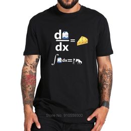 Susu Diferensial Adalah Keju T-shirt Sapi Lucu Wetenschap Camiseta Inverse Penghitungan Susu Sapi Tshirt Ukuran Uni Eropa 220610