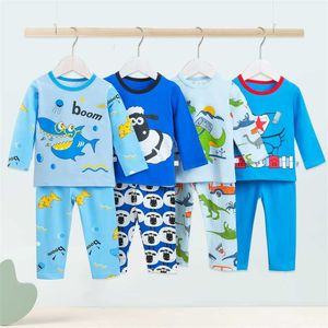 Susuray herfst pyjama voor kinderen baby eenhoorn sets lange mouw kinderen nachtkleding katoen meisjes pyjama slapen peuter kleding 211023