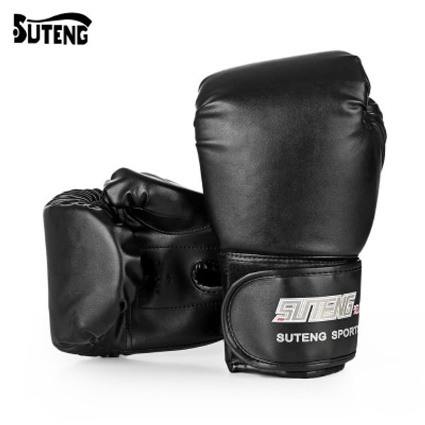 SUTENG 1 paire PU boxe kickboxing entraînement combat gants de sac de sable pour combattant pour aider à prévenir les blessures aux mains pendant l'entraînement