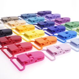 Sutoyuen 100pcs 25 mm 1 '' Kam Plastic Garment Binder Sosting Clips Pacificador de bebé Mam Dummy Sooth Soporter clips 20 colores