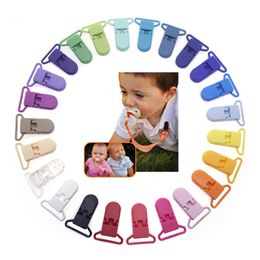Sutoyuen-soporte para chupete de plástico para chupete de bebé, soporte para cadena con clip, cinta de 25mm, accesorios de alimentación para bebés, 50 Uds. 240322