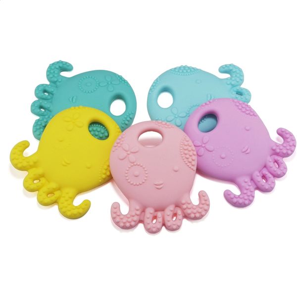 Sutoyuen Silicone Baby Teether Collier 10pcs Octopus dentition Toys Pacificier Brosse de dents de soins dentaires A GRATUIT 240415