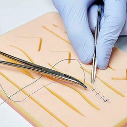 Techniques de suture pour les étudiants en médecine Souture Souture Pratique de suture Kit de suture Fille d'aiguille outils