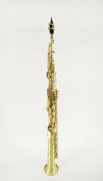 SUZUKI BB BRASS SOPRANO SAXOPHONE UNIQUE BOULLE DE MUSIQUE DE MUSIQUE DE SURFACE GOLD BRACKED With Accessories 4119657