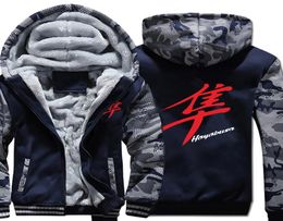 Suzuki hayabusa hoodies winter camouflage mouw jas mannen fleece hayabusa sweatshirts222211444