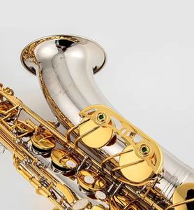 Echte foto's Muziekinstrumenten op professioneel niveau YANAGISAWA T-992 Tenorsaxofoon Bb-toon Alle Nikkelzilveren Sax Plated Tube Super Play met koffer Mondstuk