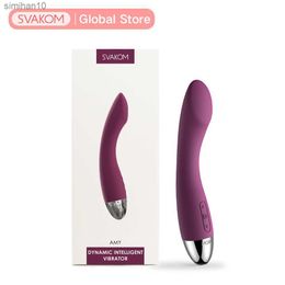 SVAKOM Amy Sex toys pour femmes Vibromasseurs G-Spot Produits de sexe pour adultes Anal Plug Wand Massage silicone étanche Gode Vibromasseurs L230518