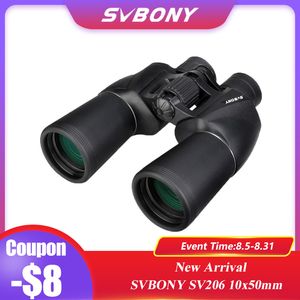 SVBony 10x50 HD Binocularrs à longue portée Télescope Profession Military Vision nocturne Camping Hunting