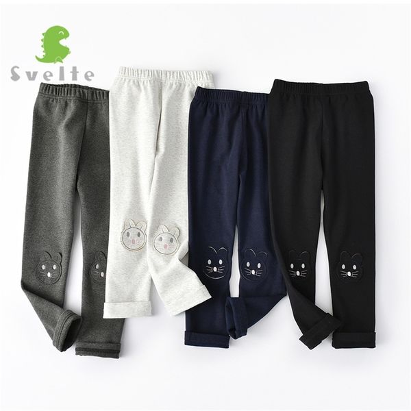 SVELTE pour 2-8 ans filles hiver Contton Leggings enfants fille sarouel pantalons chauds petites filles automne bébé fille vêtements d'hiver LJ201019