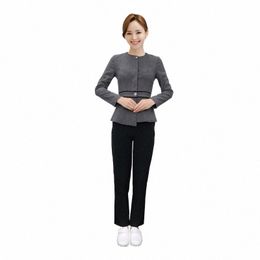 Svitania Women lg Sleeve esthéticien de travail de travail MASSAGE SAL Nail Beauty Uniforme Hotel Work Unifrom 21bl #